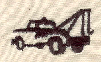 Embroidery Design: Tow truck 1.44w X 0.81h