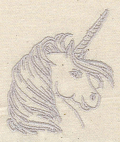 Embroidery Design: Unicorn 2.47w X 2.81h