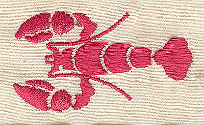 Embroidery Design: Lobster 2.06w X 1.13h