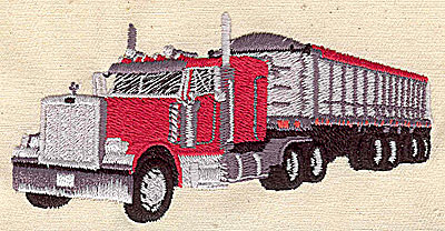 Embroidery Design: Transport truck 3.94w X 1.94h