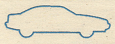 Embroidery Design: Car outline 3.38w X 1.06h