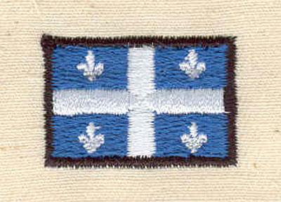 Embroidery Design: Quebec flag 1.06w X 0.69h