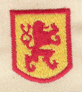 Embroidery Design: Lion shield 1.00w X 1.25h