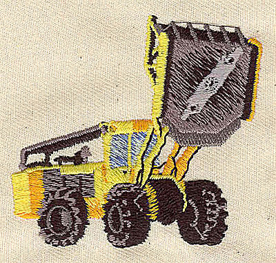 Embroidery Design: Front End Loader 2.44w X 2.48h
