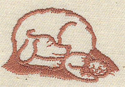 Embroidery Design: Cat and dog sleeping 1.75w X 1.06h