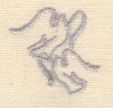 Embroidery Design: Doves 0.88w X 0.88h
