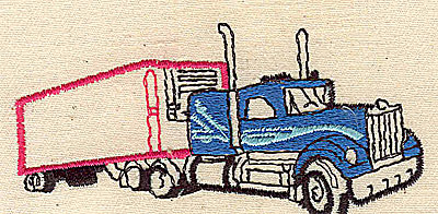 Embroidery Design: Truck 3.50w X 1.69h