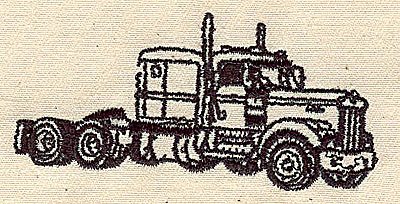 Embroidery Design: Truck 3.00w X 1.44h
