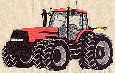 Embroidery Design: Tractor 9.94w X 6.13h