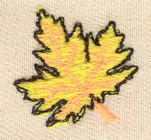 Embroidery Design: Maple Leaf 0.88w X 0.81h