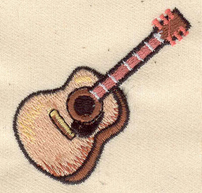 Embroidery Design: Guitar 2.00w X 2.00h