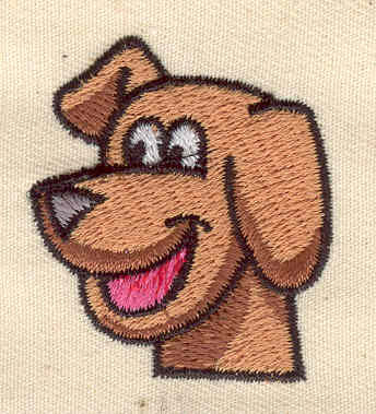 Embroidery Design: Dog 1.38w X 1.50h