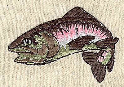 Embroidery Design: Fish 2.38w X 1.63h