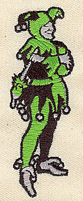 Embroidery Design: Court Jester 1.13w X 3.44h