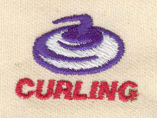 Embroidery Design: Curling stone 1.19w X 0.81h