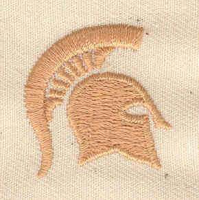 Embroidery Design: Trojan helmet 1.06w X 1.13h