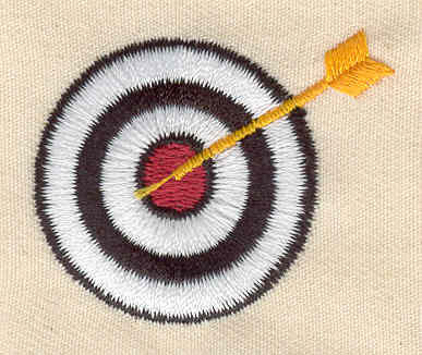 Embroidery Design: Archery target 2.63w X 1.38h