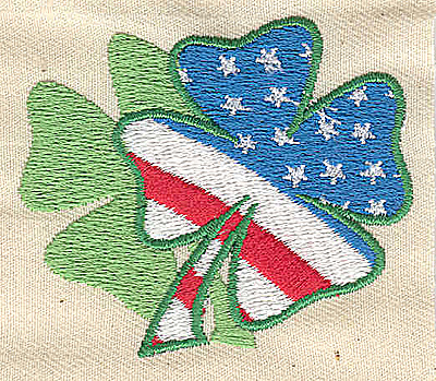 Embroidery Design: American shamrock 2.38w X 2.00h