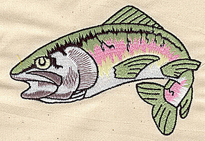 Embroidery Design: Fish 4.63w X 3.13h
