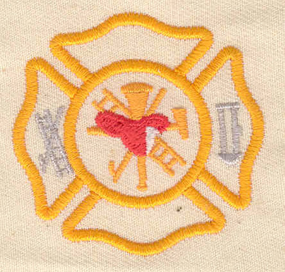 Embroidery Design: Fire Department logo 1.94w X 1.88h