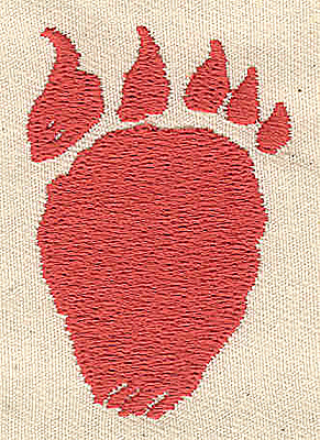 Embroidery Design: Bear Paw 1.38w X 2.00h