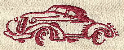 Embroidery Design: Vintage automobile 2.94w X 1.06h