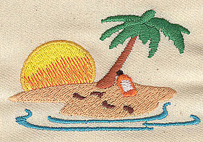 Embroidery Design: Desert island2.75w X 1.75h