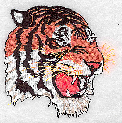 Embroidery Design: Tiger 3.19w X 3.19h