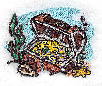 Embroidery Design: Treasure chest 2.00w X 1.25h