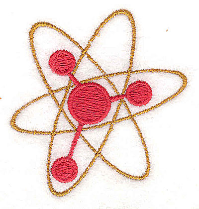 Embroidery Design: Atom symbol 2.12w X 2.69h