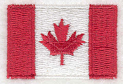 Embroidery Design: Canadian Flag 1.50w X 1.00h