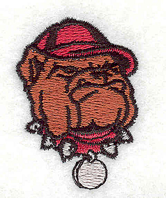 Embroidery Design: Bulldog logo 1.19w X 1.63h