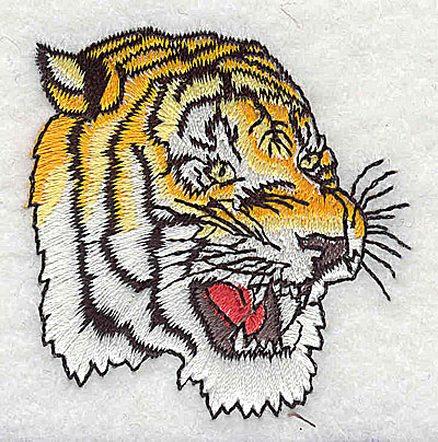 Embroidery Design: Tiger large 2.13w X 2.19h