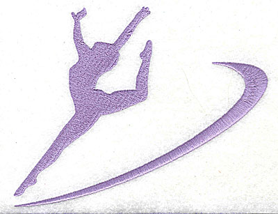 Embroidery Design: Gymnast large 5.88w X 4.63h
