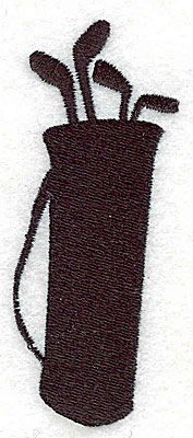 Embroidery Design: Golf bag with clubs 1.44w X 3.44h