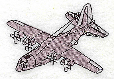 Embroidery Design: Propeller airplane 2.94w X 2.00h