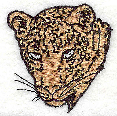 Embroidery Design: Cheetah 2.44w X 2.50h
