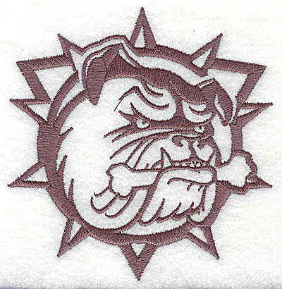 Embroidery Design: Bulldog 3.38w X 3.50h