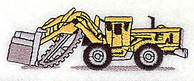 Embroidery Design: Backhoe 3.63w X 1.25h