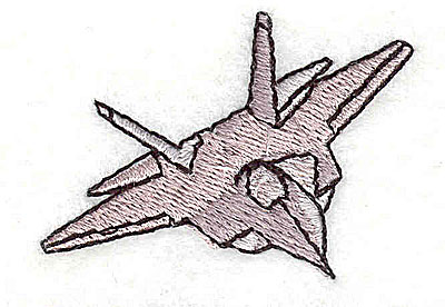 Embroidery Design: Fighter jet 1.81w X 1.31h