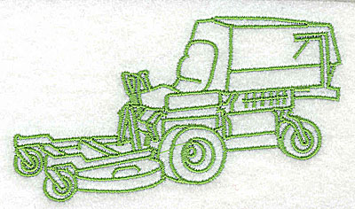 Embroidery Design: Riding lawn mower 3.94w X 2.25h