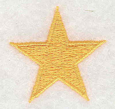 Embroidery Design: Star 1.44w X 1.38h