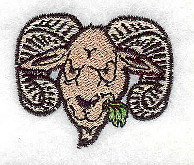 Embroidery Design: Mountain goat ram 1.63w X 1.38h