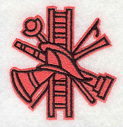 Embroidery Design: Firefighters logo 2.44w X 2.50h