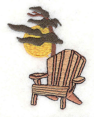 Embroidery Design: Adirondack chair 1.63w X 2.19h