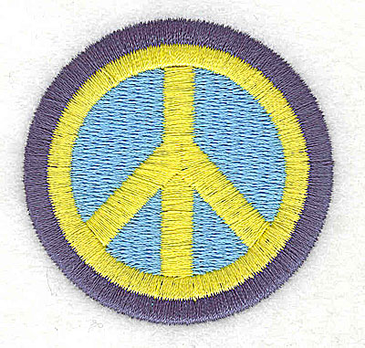 Embroidery Design: Peace symbol 2.13w X 2.06h
