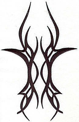 Embroidery Design: Tribal tattoo 6.25w X 9.81h