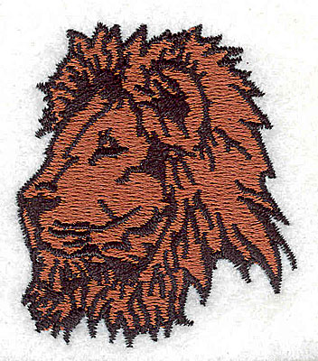 Embroidery Design: Lion 1.94w X 2.19h