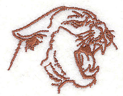 Embroidery Design: Cougar head 2.00w X 1.63h