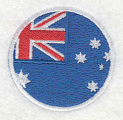 Embroidery Design: Australian flag 2.00w X 2.00h
